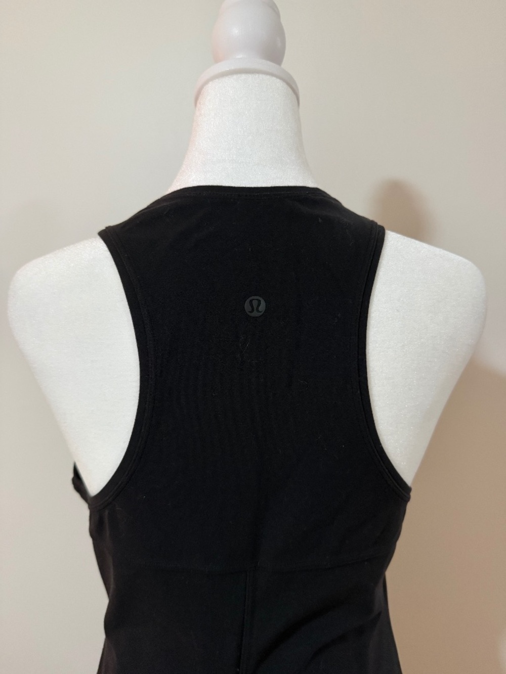 So comfy! Black Lululemon Dress with Racer back and side slits! - Picture 2 of 4